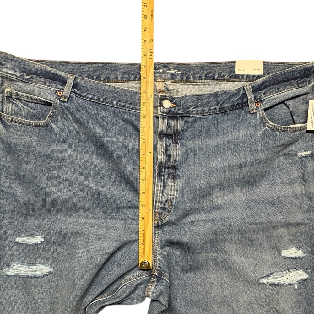 Old Navy High Rise Slouchy Tapered Ankle Jeans Womens Plus Size 28 NWT Blue - Picture 7 of 12